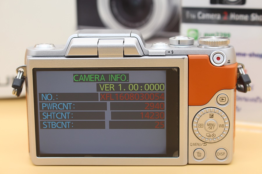 ขาย Panasonic lumix DMC GF-8K + Lens lumix 12-32mm(สีน้ำตาล) สภาพสวย อดีตประกันศูนย์ เมนูไทย มีWiFiในตัว ชัตเตอร์14,230 รูป อุปกรณ์ครบกล่อง จอทัชสกรีนติดฟิ